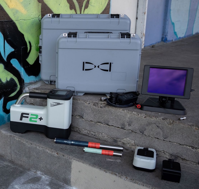 The DigiTrak Falcon F2+ is an advanced HDD locating system that enhances underground drilling precision with improved depth range, customizable frequencies, and multi-power capabilities. It scans over 500 frequencies to reduce interference, offers three power levels for deeper bores, and features Quick Scan Pairing for faster optimization.