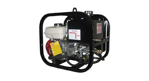 The Utilitronics Trenchless Mini Power Unit is a compact hydraulic system designed for trenchless pipe installation and underground utility work. It operates at 2,350 psi, weighs 140 lbs, and features a portable 19" x 22" x 16" design. Ideal for pipe bursting and directional boring, it delivers reliable hydraulic power in confined spaces.