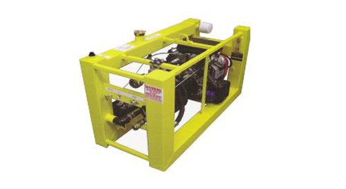 The Pow-R Mole Stinger is a portable hydraulic power unit with a 20 HP Honda engine, 3000 psi working pressure, and 20 GPM flow rate. It features a pressure-compensating piston pump, 10-gallon reservoir, and hydraulic filtration system for efficient trenchless operations.