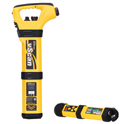 The vScan utility avoidance tool simplifies buried utility detection with an intuitive, cost-effective design requiring minimal training. Compatible with a dual-frequency transmitter, data logging, GPS, Bluetooth, and an optional metal manhole cover detector, it’s available in various models to suit different applications. Each kit comes with a spacious canvas carry bag to accommodate the receiver, transmitter, leads, and accessories.