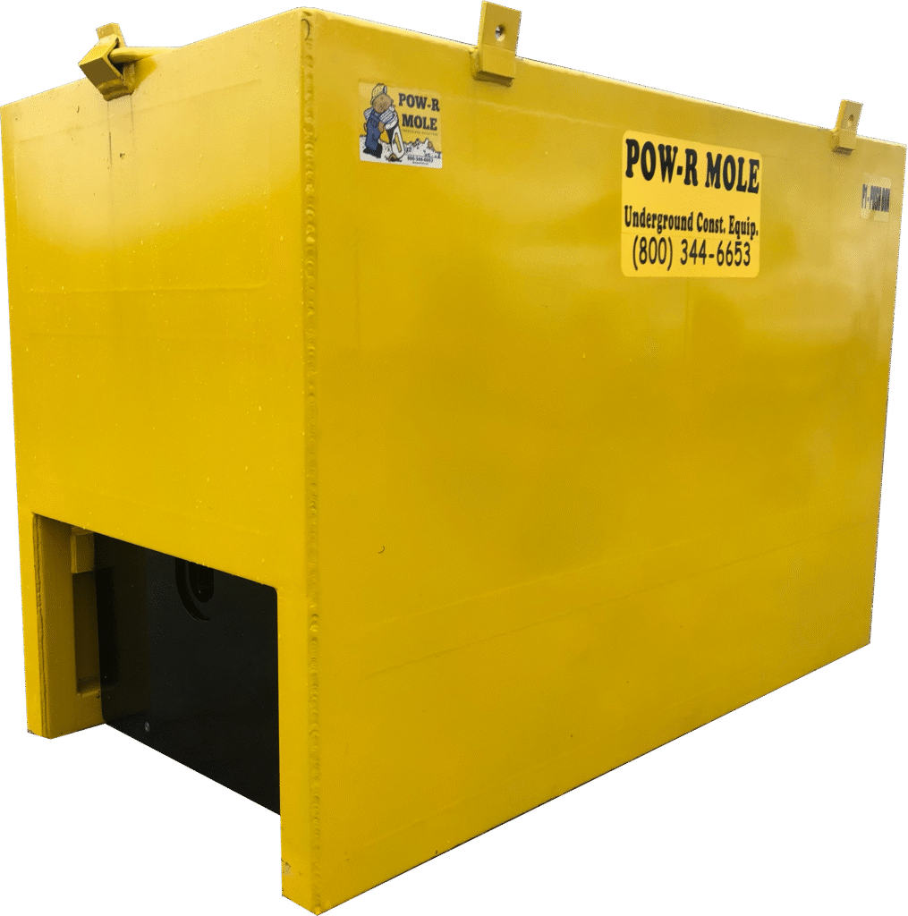 The P-1 Push Box by Pow-R Mole enhances trenchless installations with safety and efficiency. Designed for use with the PD-4 and PD-6 Pipe Pushers, it protects operators in unstable soil conditions.
<h3>Key Benefits:</h3>
<ul>
 	<li>Safety First: Shields workers from cave-ins.</li>
 	<li>Seamless Compatibility: Works with Pow-R Mole pipe pushers.</li>
 	<li>OSHA Compliant: Meets industry safety standards.</li>
 	<li>Durable Build: High-quality steel for longevity.</li>
</ul>